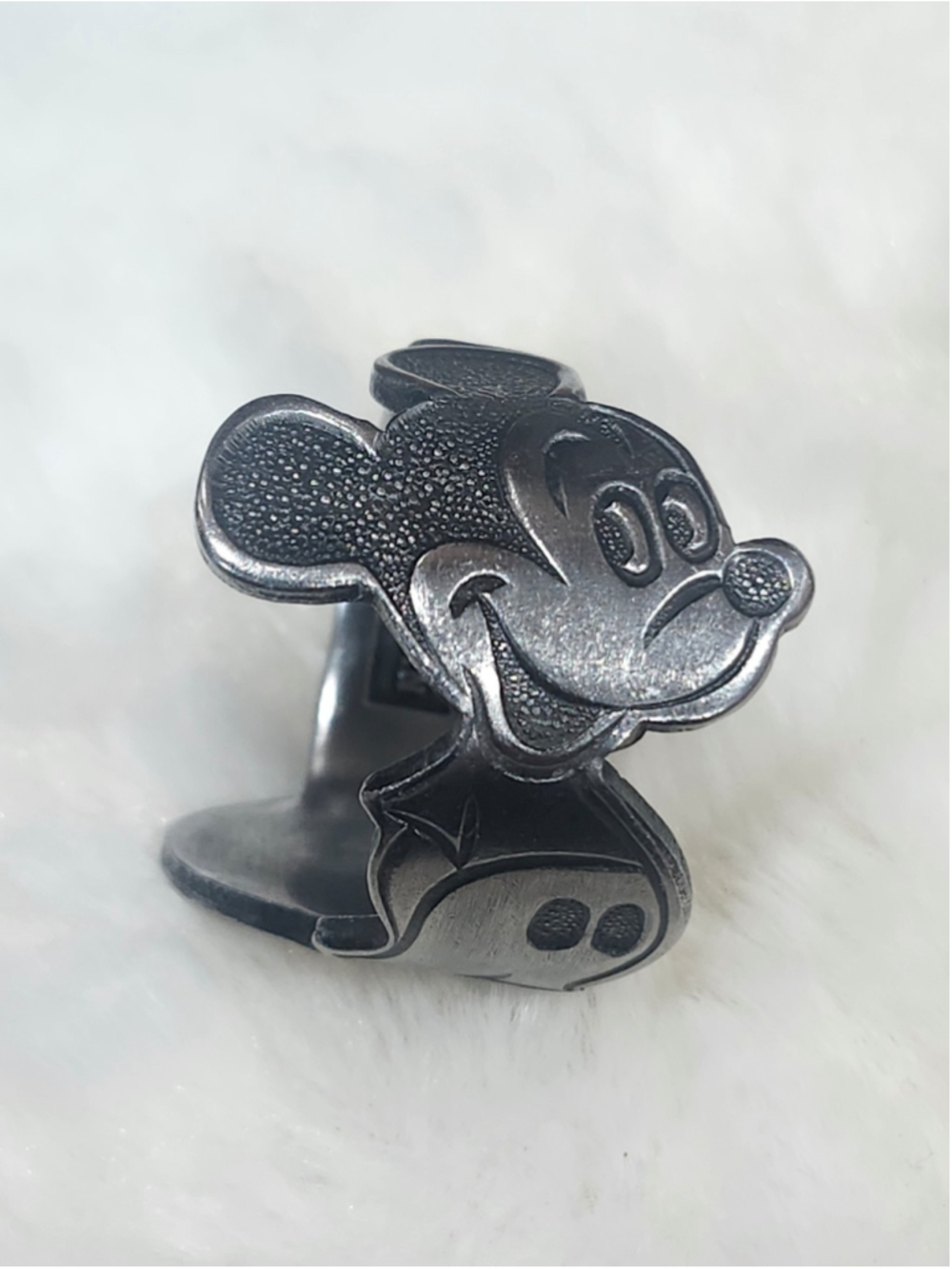 Mickey Mouse Stainless Steel ring size 13½ Cartoon Character Silverwear Jewelry